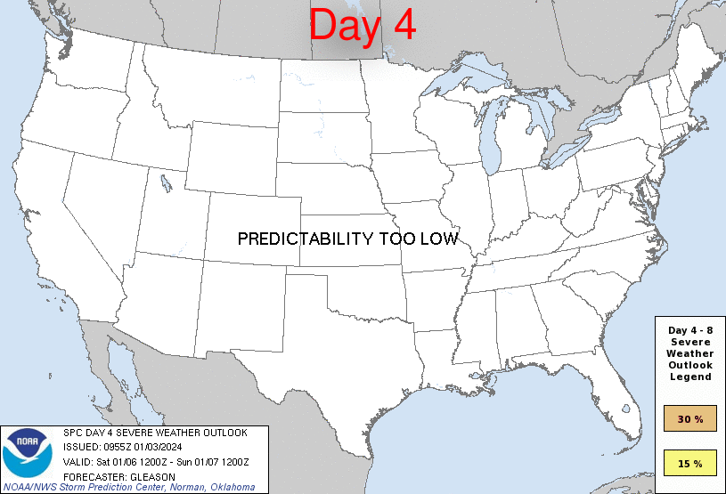 SPC Dec 29, 2023 Day 4-8 Severe Weather Outlook